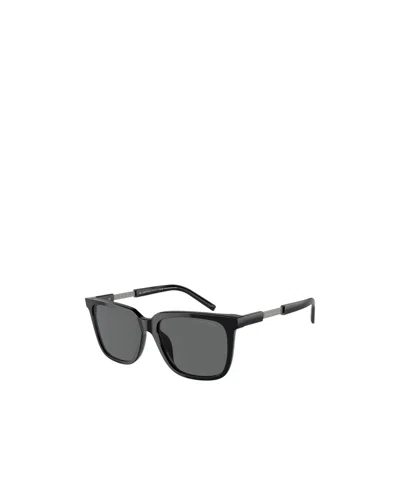 Giorgio Armani Logo Sunglasses In Gray