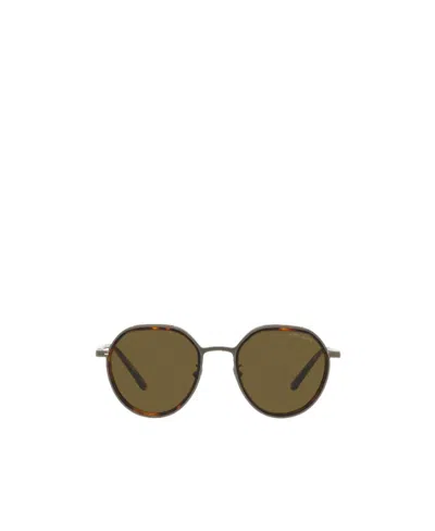 Giorgio Armani Logo Sunglasses In Green