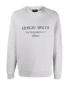 Giorgio Armani Logo Sweatshirt In White