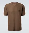 Giorgio Armani Logo T-shirt In Brown