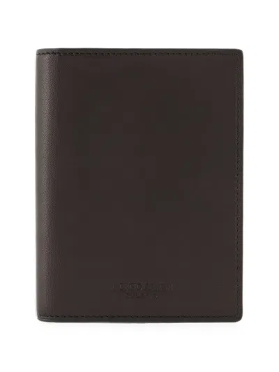 Giorgio Armani Logo-debossed Bifold Cardholder In Pink
