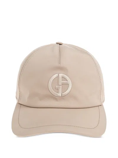 Giorgio Armani Logo-embroidered Baseball Cap In Neutral