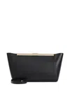 LOGO-ENGRAVED FRAME CLUTCH BAG