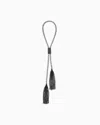 Giorgio Armani Long Chain Necklace With Beaded Tassels In Black