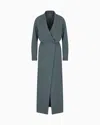 Giorgio Armani Long Dress In Washed Silk Shantung
