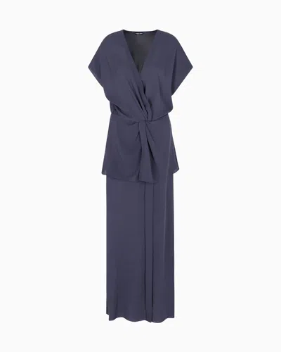 Giorgio Armani Long Dresses In Blue