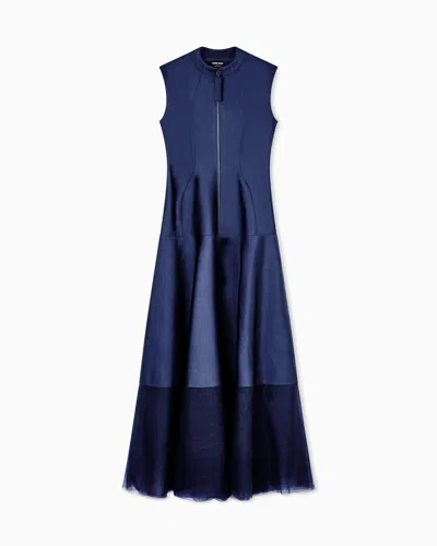 Giorgio Armani Long Dresses In Blue