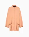 Giorgio Armani Long Jacket In Technical Cady