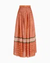 Giorgio Armani Long, Silk-organza Skirt With Tiger Print