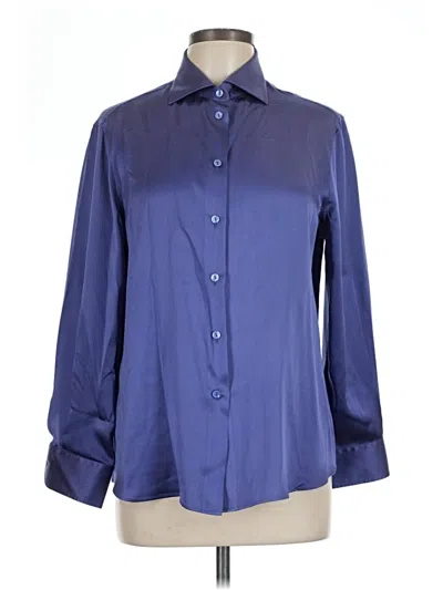 Pre-owned Giorgio Armani Long Sleeve Blouse In Blue