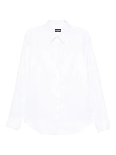 Giorgio Armani Long-sleeve Button-up Shirt In Multi