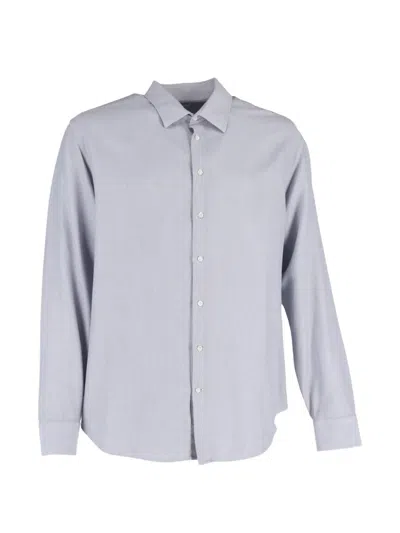 Pre-owned Giorgio Armani Long-sleeve Shirt In Gray