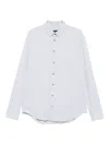 Giorgio Armani Long-sleeved Button-up Shirt In White
