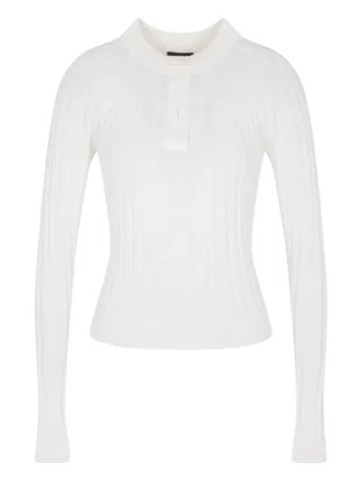 Giorgio Armani Long-sleeve Sweater In White