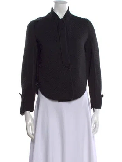Pre-owned Giorgio Armani Long Sleeve Top In Black