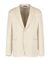 Giorgio Armani Long-sleeved Blazer In Nude