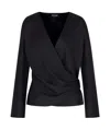 Giorgio Armani Long-sleeved Blouse In Black