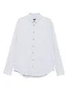 Giorgio Armani Long-sleeved Button-up Shirt In White