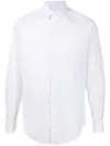 Giorgio Armani Long-sleeved Button-up Shirt In White