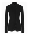 Giorgio Armani Long-sleeved Casual Jacket In Black