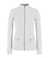 Giorgio Armani Fitted Zip-up Jacket In White