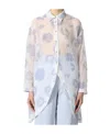 Giorgio Armani Long-sleeved Jacquard Shirt In White