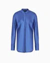 Giorgio Armani Long-sleeved Shirt In Triple Silk Georgette