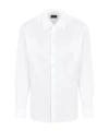 Giorgio Armani Logo Long-sleeved Shirt In White