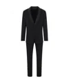 Giorgio Armani Wool Single-breasted Suit In Black