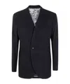 Giorgio Armani Tailored Suit Jacket With Notched Lapel And Back Vent In Black