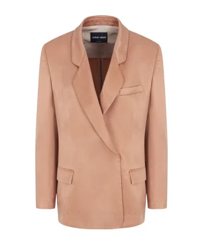 GIORGIO ARMANI GIORGIO ARMANI DOUBLE-BREASTED TAILORED BLAZER