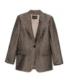 Giorgio Armani Textured Fabric Tailored Jacket