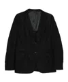 Giorgio Armani Two-button Patch-pocket Jacket In Black