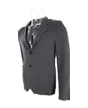 Giorgio Armani Long Sleeved Suit Jacket In Black