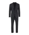 Giorgio Armani Single-breasted Tailored Suit In Black