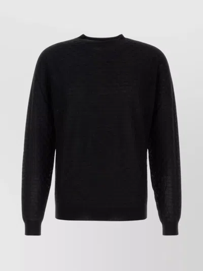 GIORGIO ARMANI LONG SLEEVES CASHMERE BLEND SWEATER