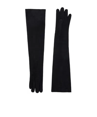 GIORGIO ARMANI LONG SUEDE GLOVES