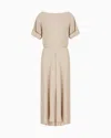 Giorgio Armani Long Triple Silk Georgette Dress