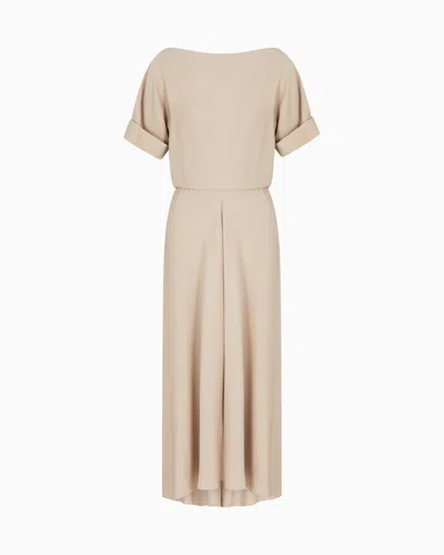 Giorgio Armani Long Triple Silk Georgette Dress