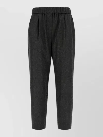 Giorgio Armani Lounge Trousers Casual Style Side Pockets Tapered In Black
