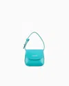 Giorgio Armani Love Collection Genderless Leather La Prima Micro Charm Bag In Green