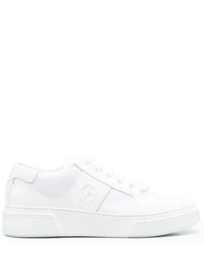 GIORGIO ARMANI LOW-TOP LACE-UP SNEAKERS