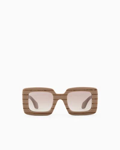 Giorgio Armani Lunettes De Soleil In Sand