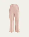 Giorgio Armani Lurex Bonded Jersey Trousers In Solid Light/pastel P