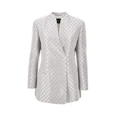 GIORGIO ARMANI LUREX JACQUARD DOUBLE-BREASTED JACKET