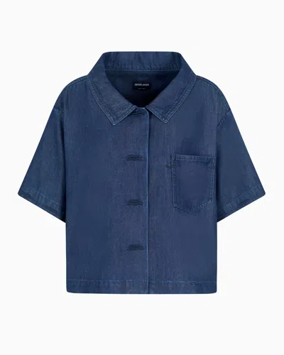 Giorgio Armani Lyocell Short-sleeved Shirt