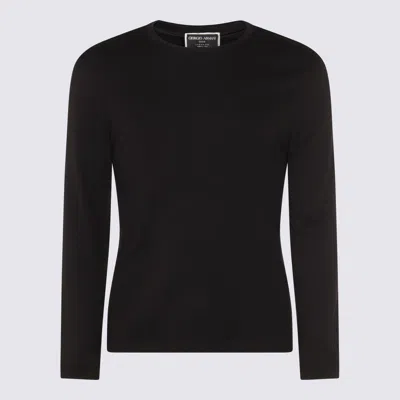 GIORGIO ARMANI GIORGIO ARMANI BLACK KNITWEAR