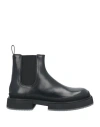 Giorgio Armani Man Ankle Boots Black Size 9 Leather In Black