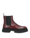 Giorgio Armani Man Ankle Boots Cocoa Size 11.5 Leather In Brown