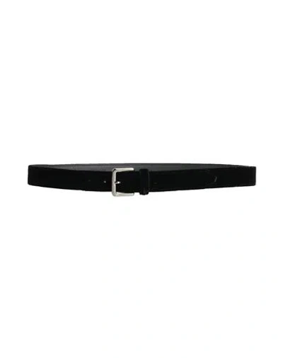 Giorgio Armani Man Belt Black Size 38 Textile Fibers